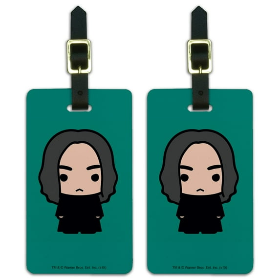 Harry Potter Snape Cute Chibi Character Luggage ID Tags Suitcase Carry-On Cards - Set of 2