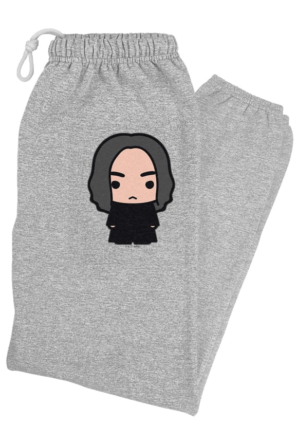 Harry Potter Snape Cute Chibi Character Unisex Jogger Sweatpants for Men and Women, Athletic Heather, Large