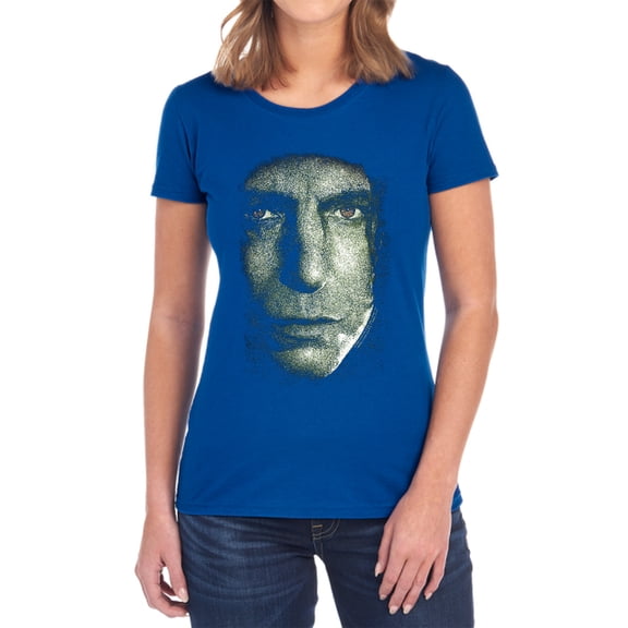 Harry Potter Snape Head Women's T Shirt, Royal, 2X-Large