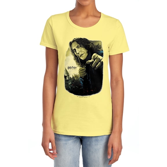 Harry Potter Snape Poster Women's T Shirt, Banana, Medium