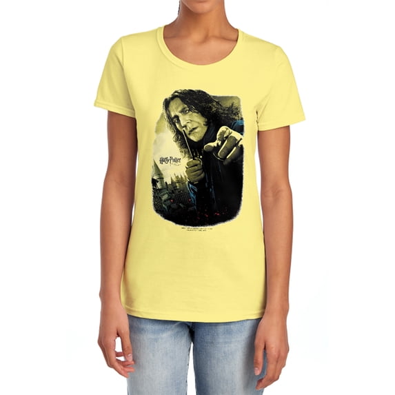 Harry Potter Snape Poster Women's T Shirt, Banana, Small