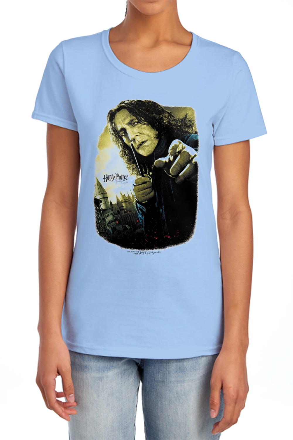Harry Potter Snape Poster Women's T Shirt, Light Blue, Small - Walmart.com