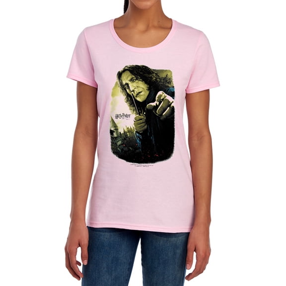 Harry Potter Snape Poster Women's T Shirt, Pink, Small