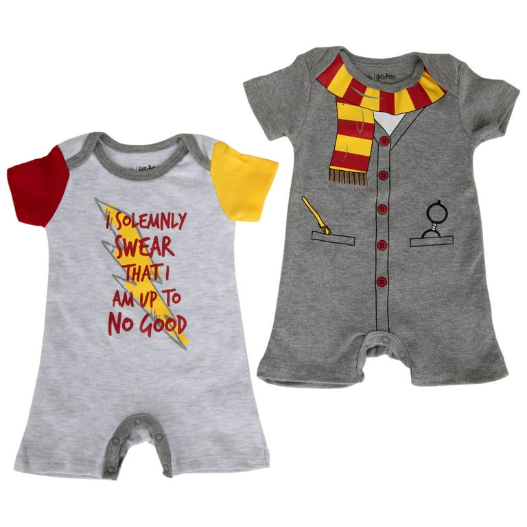 Harry Potter Solemnly Swear Uniform Infant 2-Pack Romper Bodysuit