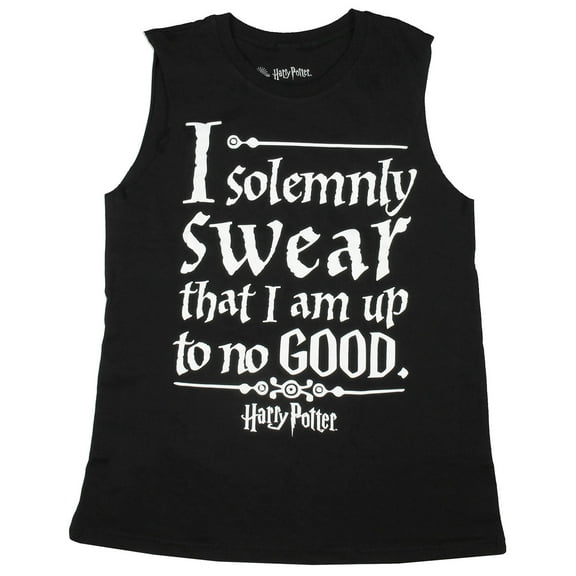 Harry Potter Solemnly Swear Womens' Cut-Off Sleeve Muscle Juniors Tee T-Shirt