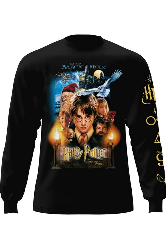 Sorcerer's Stone Adult Pullover Long Sleeve Tee, S - XL