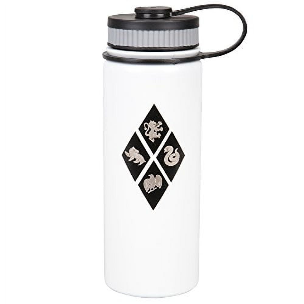 Harry Potter Stainless Steel Water Bottle - with Hogwarts House Crest Design - 550ml