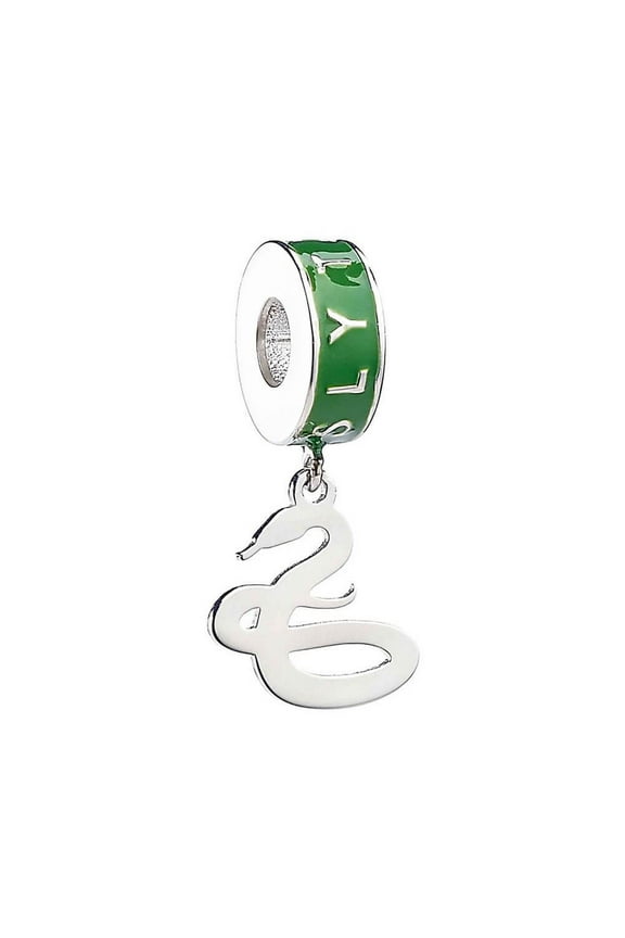 Sterling Silver Slytherin House Slider Charm