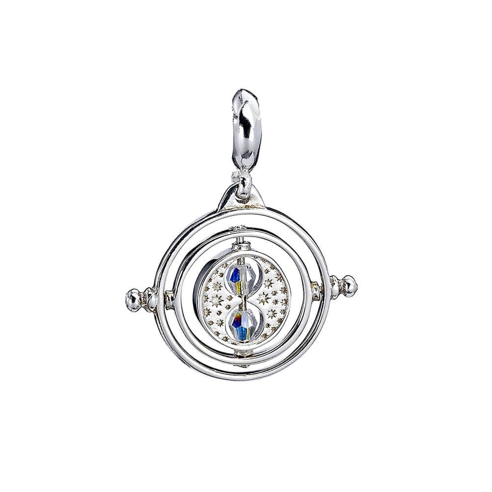 Harry Potter Sterling Silver Time Turner Slider charm with Crystals