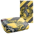 thumbnail image 1 of Harry Potter Stripe Hufflepuff Crest Silky Touch Super Soft Throw Blanket 36" x 58", 1 of 6