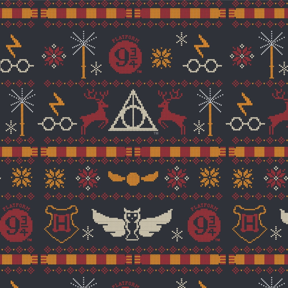 Hallmark Harry Potter Multi-Roll Christmas Wrapping Paper Pack from 3 Rolls  in 1 Design, Various (25562558)