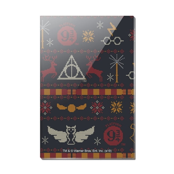 Harry Potter Sweater Pattern Rectangle Acrylic Fridge Refrigerator Magnet
