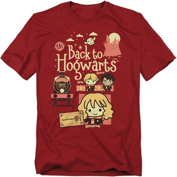 Harry Potter T-Shirt Back To Hogwarts Platform 9 34 Chibis Unisex Graphic Tee for Men & Women