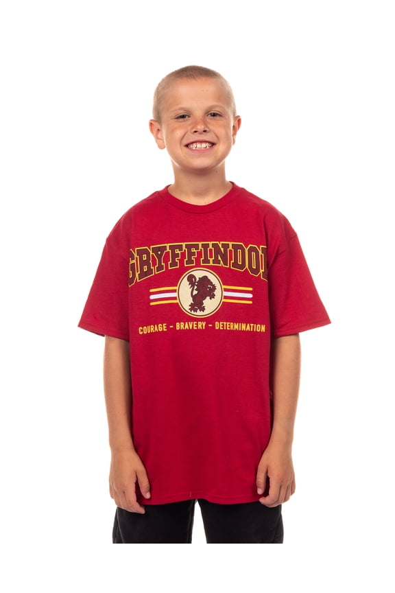 Harry Potter T-Shirt Boy's Gryffindor Lion Design Youth Graphic Tee