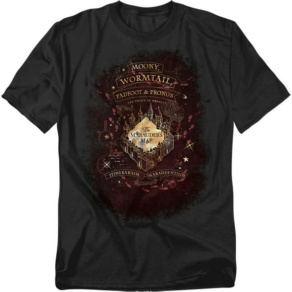 Harry Potter T-Shirt Celestial Marauders Map Unisex Graphic Tee for Men & Women