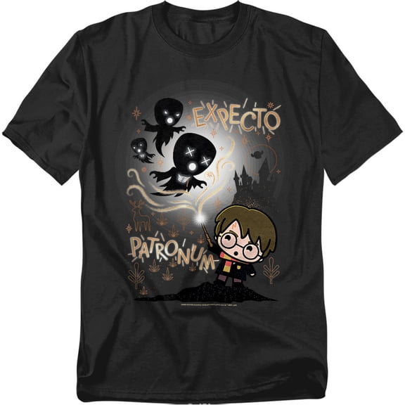 Harry Potter T-Shirt Expecto Patronum Chibi Potter Too Unisex Graphic Tee for Men & Women