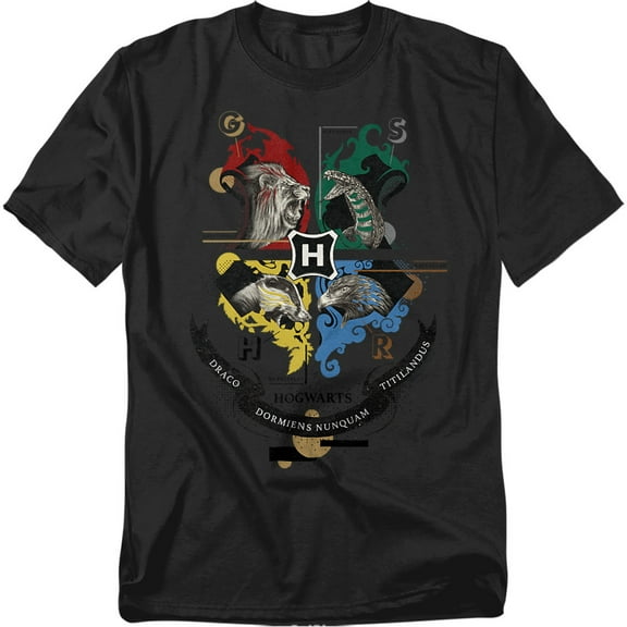 Harry Potter T-Shirt Hogwarts Magicial Mischief Level Up Crest Unisex Graphic Tee for Men & Women