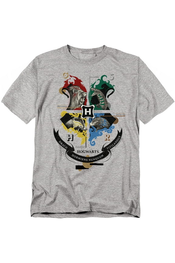 T-Shirt Hogwarts Magicial Mischief Level Up Crest Unisex Graphic Tee for Men & Women