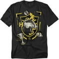 thumbnail image 1 of Harry Potter T-Shirt Hufflepuff Magicial Mischief Level Up Crest Unisex Graphic Tee for Men & Women, 1 of 7