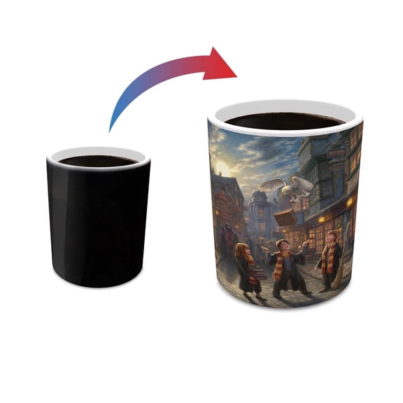 Harry Potter Thomas Kinkade Studios (Diagon Alley) Morphing Mugs Heat-Sensitive Mug MMUG1635