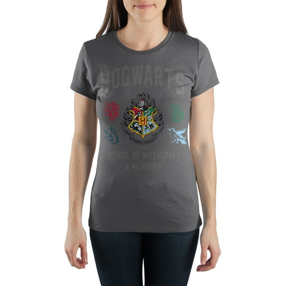 Harry Potter TShirt School of Witchcraft and Wizardry Juniors Graphic Tee- X-Large
