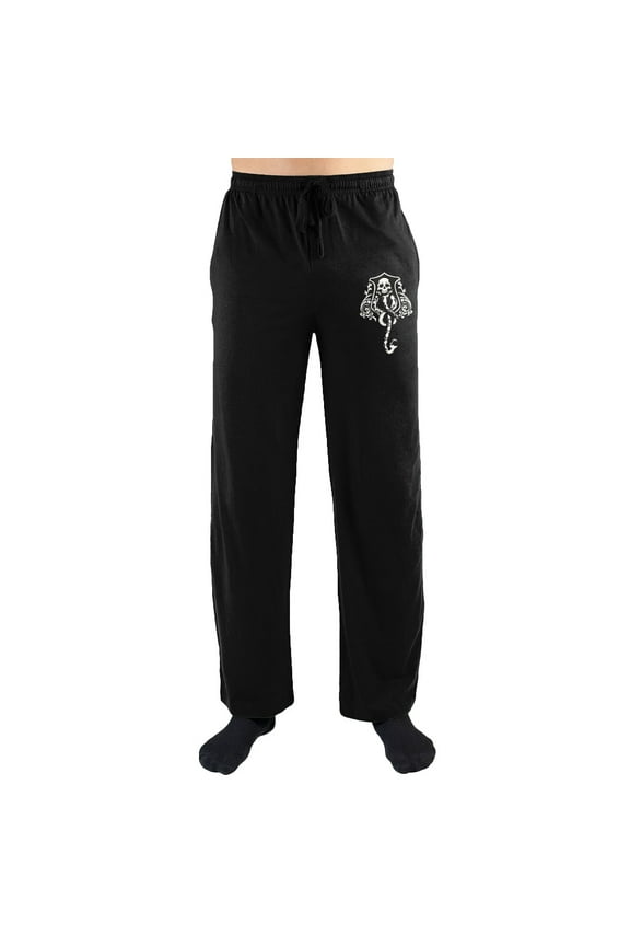 Harry Potter The Dark Arts Crest Print Men's Sleepwear Sleep Pants Small