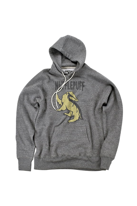 The Hufflepuff Official Premium Ultrasoft Tri-Blend Hoodie (Large) Athletic Heather