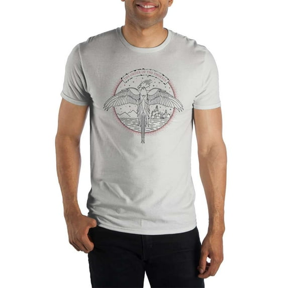 Harry Potter The Order Of The Phoenix Logo Men's White Tee T-Shirt Shirt-Large