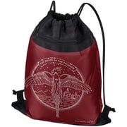 Harry Potter The Order of The Phoenix Drawstring Backpack Sports Bag Sackpack 17 x 13, Perfect for Gym, Yoga or Practice