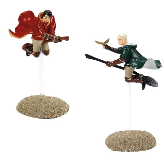 Department 56 Wizarding World of Harry Potter The Seekers Collectible Village Figurine Set, 2 Pieces 4.53in H