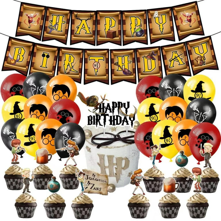 Harry Potter Theme Birthday Party Decoration Items 56Pcs Combo Kits Banner,  Balloons, Cake Toppers for Kids Birthday Party Decoration Items / Boys  Birthday Decoration - Party Propz: Online Party Supply And Birthday