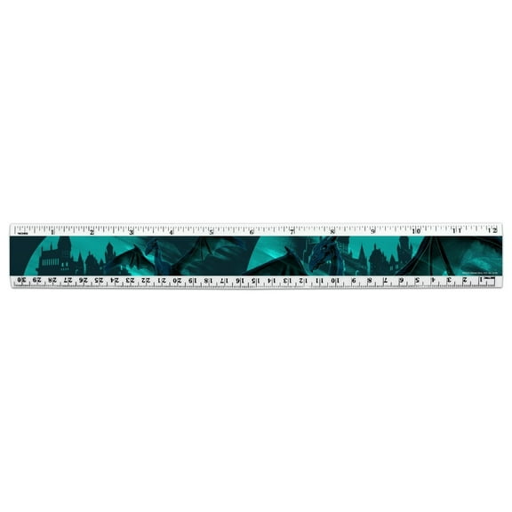 Harry Potter Thestral 12 Inch Standard and Metric Plastic Ruler