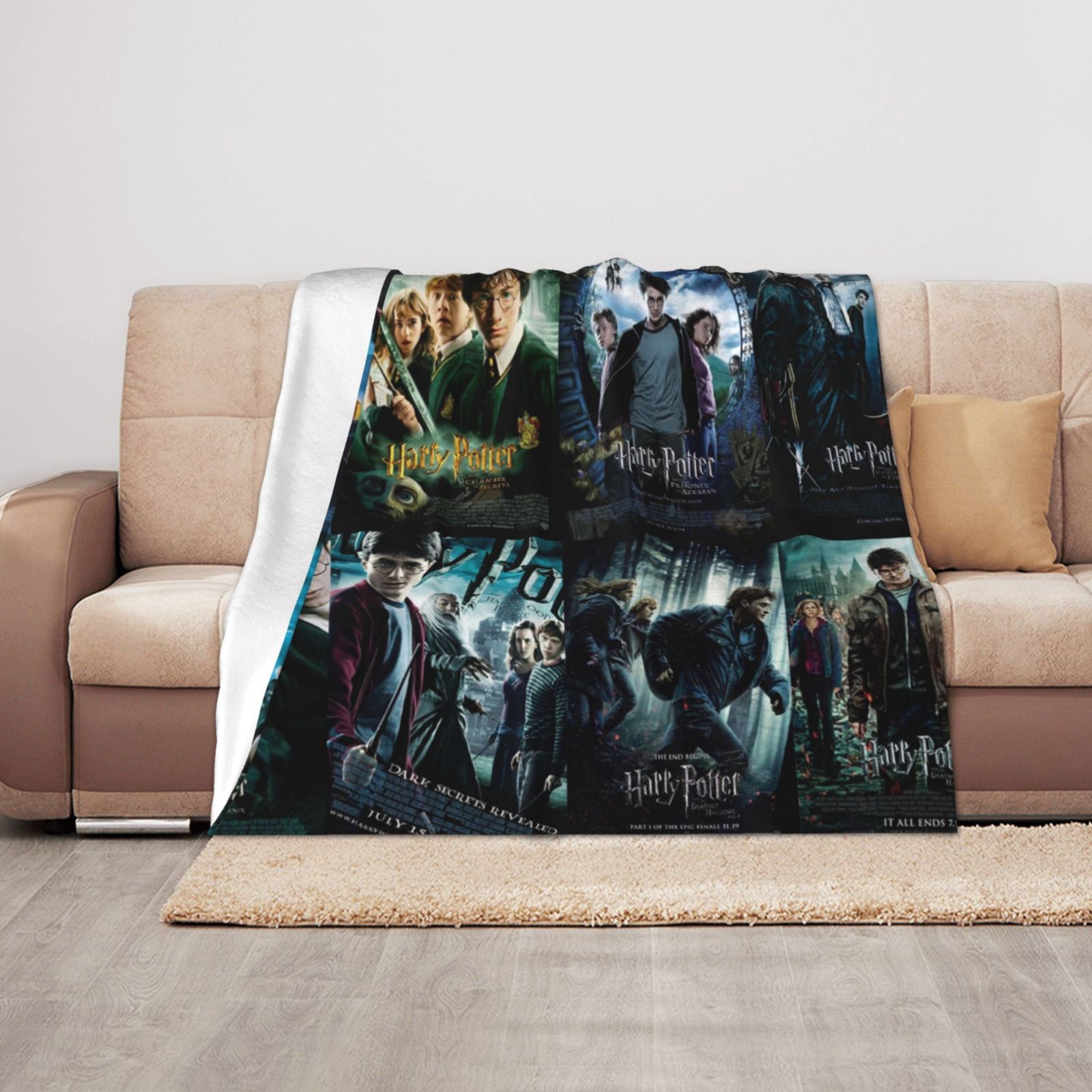 Harry Potter Throw Blanket Soft Cozy Fuzzy Flannel Blanket Decor Bed Blanket Gift 50x40in For