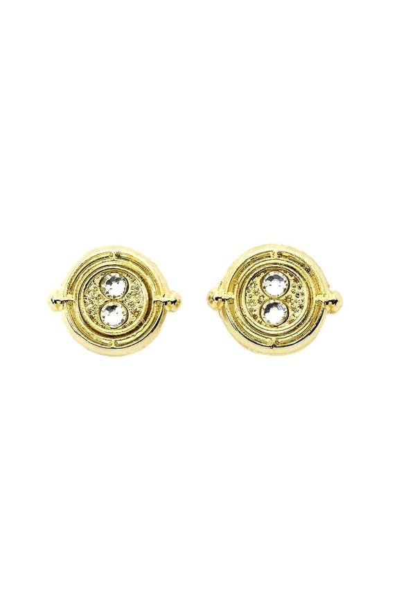 Time Turner Gold Plated Stud Earrings