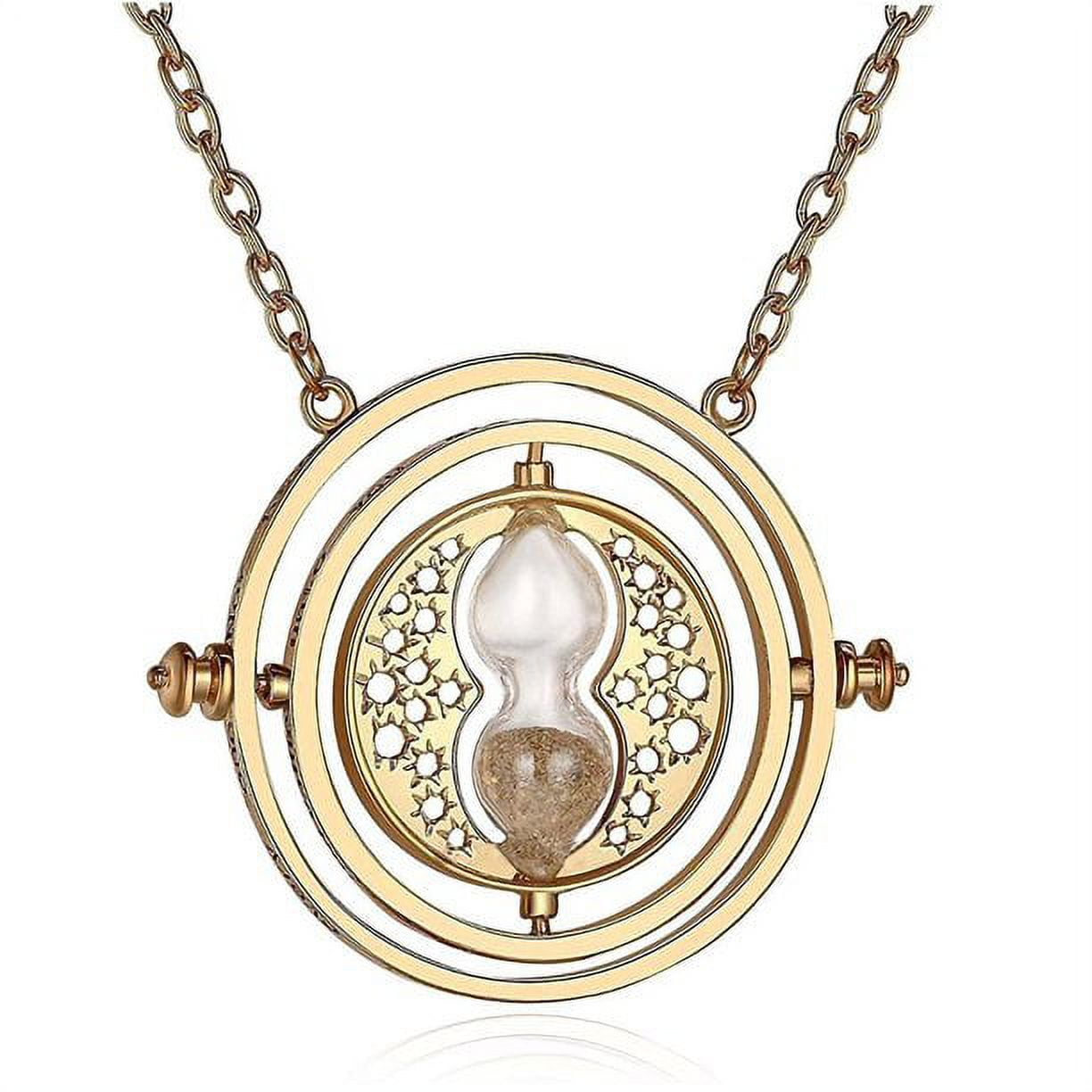 Harry Potter - Pendentif et collier Fixed Time Turner (plaqué or) - Bijoux  - LDLC