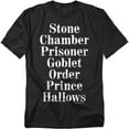 thumbnail image 1 of Harry Potter T-Shirt Titles Unisex Graphic Tee For Men & Women, 1 of 7