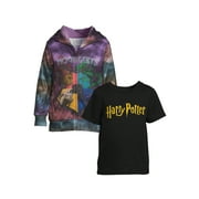 SONIC THE HEDGEHOG Harry Potter Toddler Boy Sublimated Zip Up Hoodie and T-Shirt Set, Sizes 2T-5T
