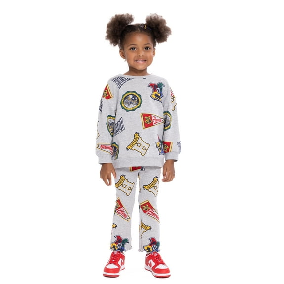 Harry Potter Toddler Girls Printed Sweatshirt and Flare Leggings Set, 2-Piece, Sizes 12M-5T