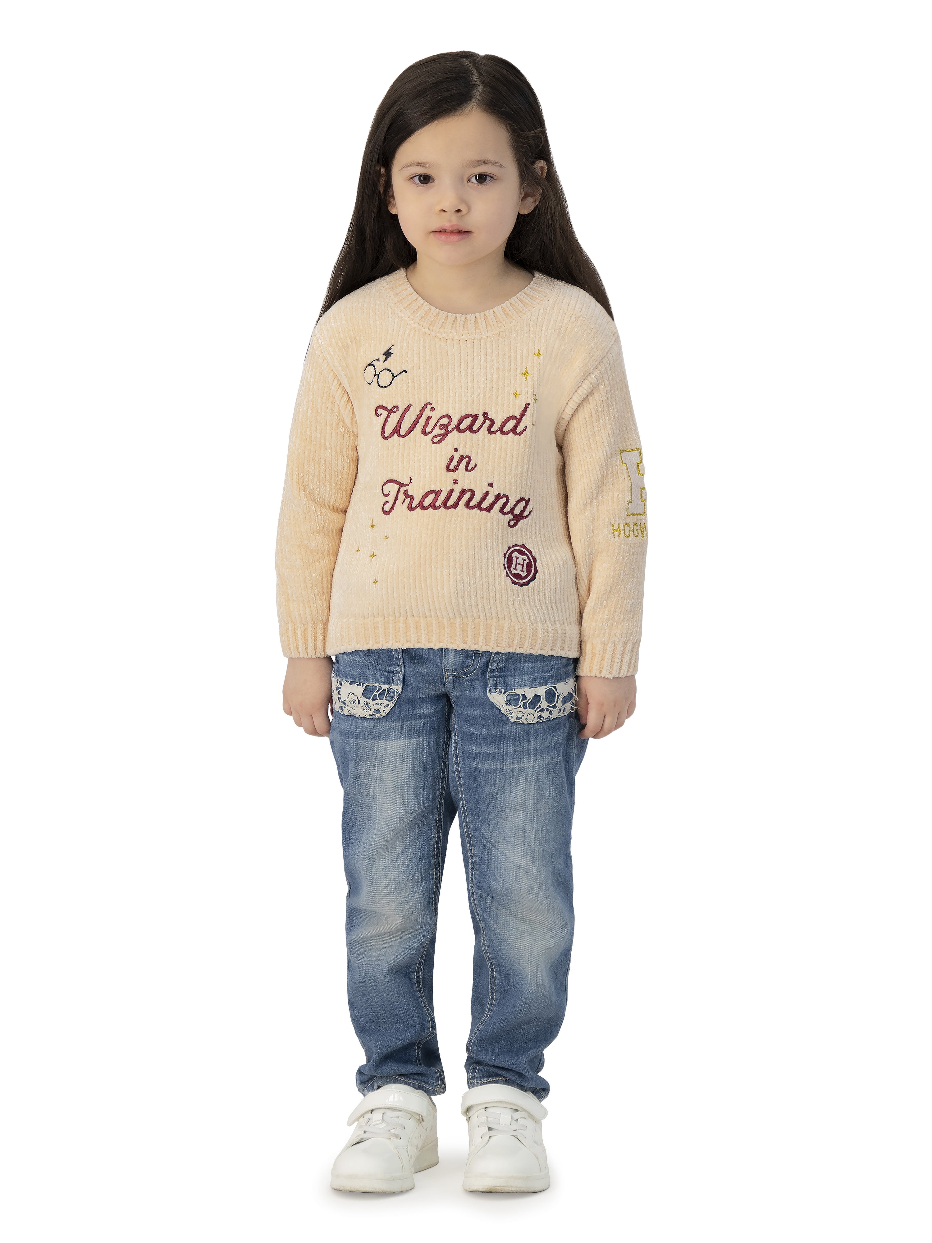 Harry Potter Toddler Girls Chenille Sweater, Sizes 12 Months - 5T