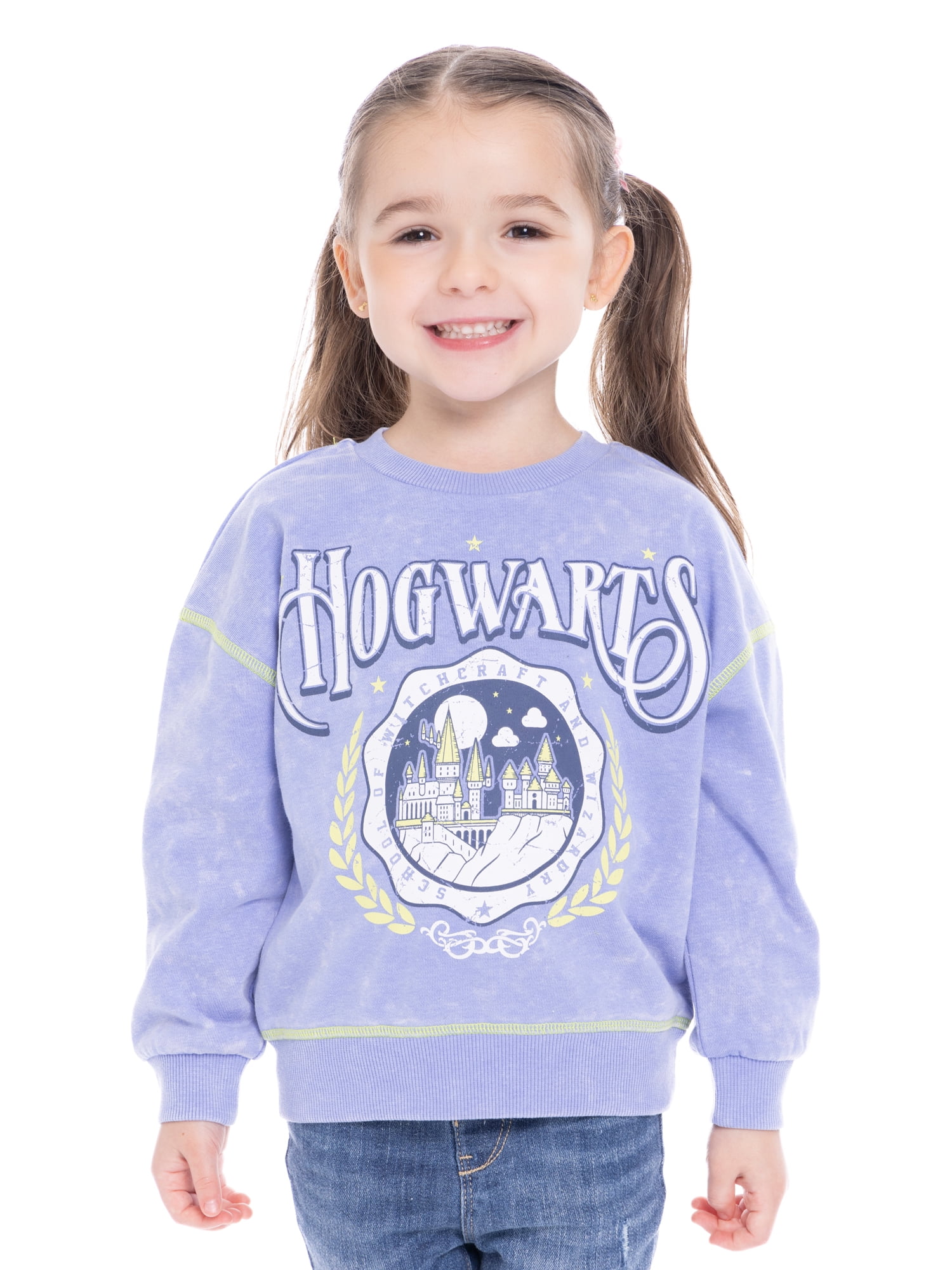 Harry Potter Toddler Girls Hogwarts Graphic Sweatshirt, Sizes 12M-5T