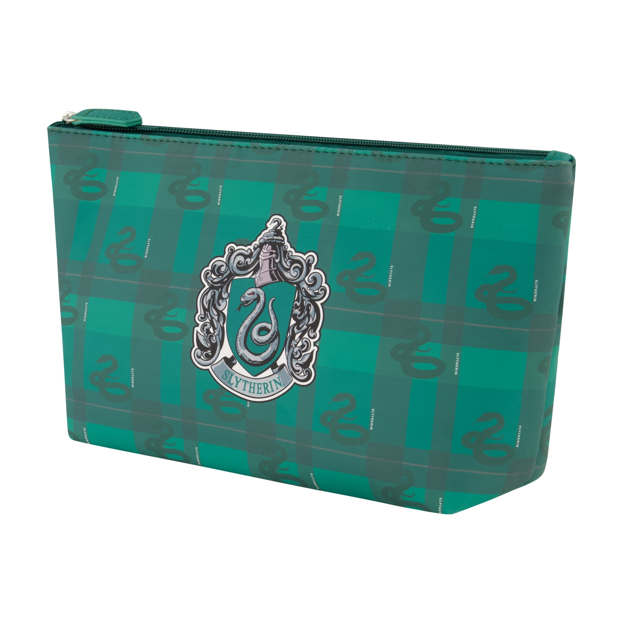 Harry Potter Travel Makeup Bag, Cosmetic Organizer Pouch for Women, Green
