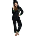 thumbnail image 1 of Harry Potter Kids' Hooded One-Piece Hogwarts Houses Pajama Union Suit - Ravenclaw Hufflepuff Slytherin Gryffindor, 1 of 7