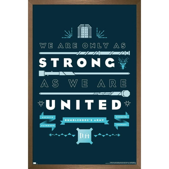Harry Potter - United Wall Poster, 14.725" x 22.375", Framed