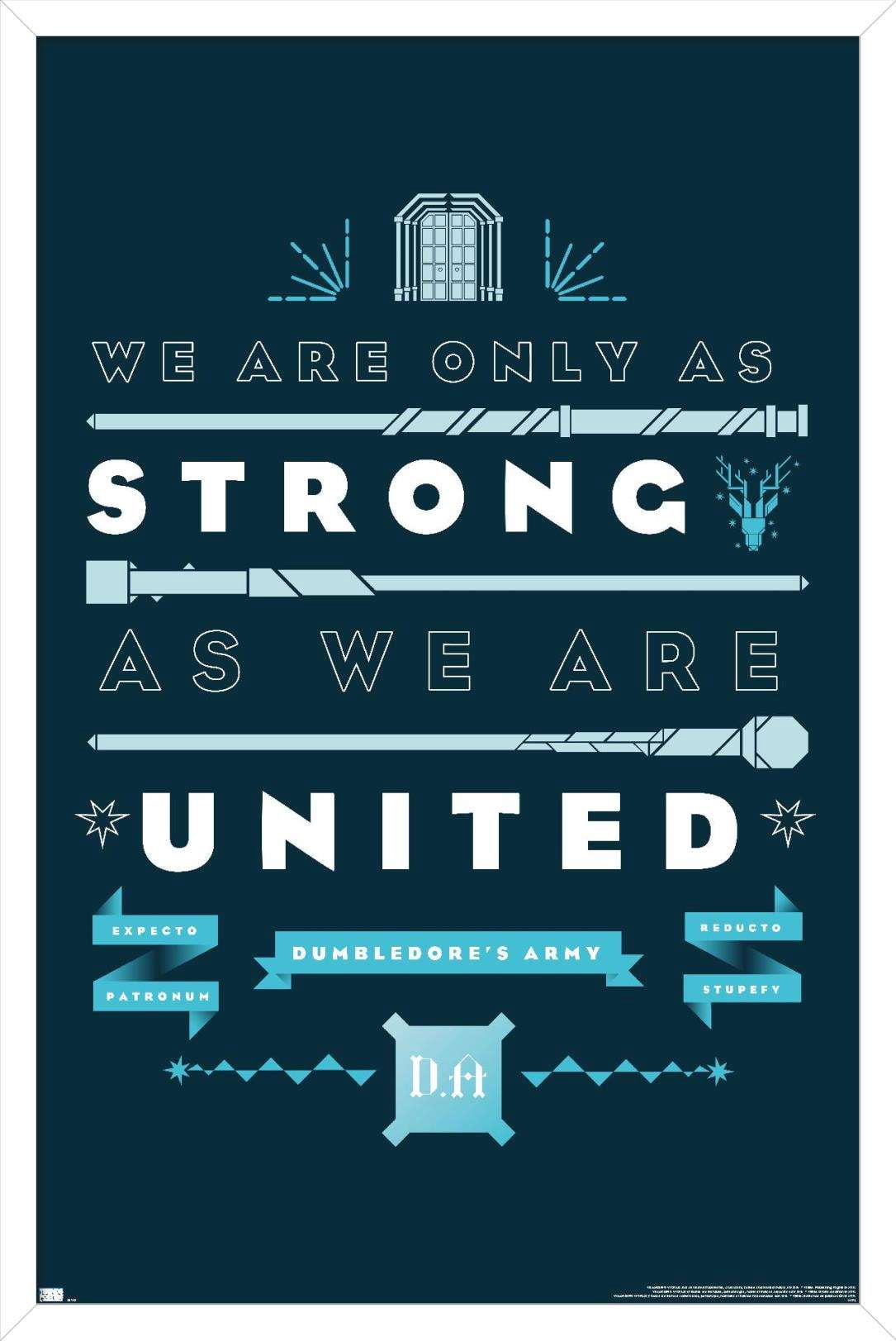 Harry Potter - United Wall Poster, 22.375" x 34", Framed