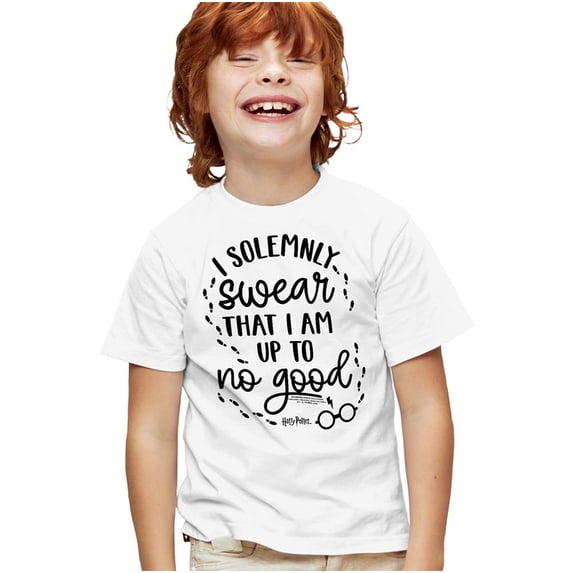 Harry Potter Up To No Good 2 Kids T Shirt (Medium) for Youth Toddler Boys and Girls, White