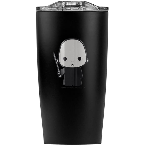 Harry Potter Voldemort Cute Chibi Character Stainless Steel 20 oz Travel Tumbler, Vacuum Insulated & Double Wall with Leakproof Sliding Lid | Great for Coffee/Hot Drinks and Cold Beverages
