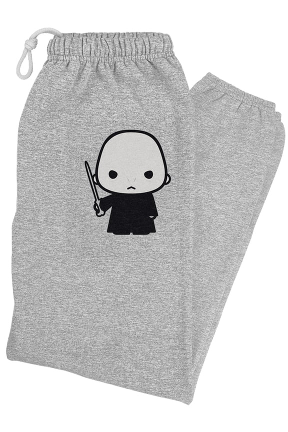 Voldemort Cute Chibi Character Unisex Jogger Sweatpants for Men and Women, Athletic Heather, Medium