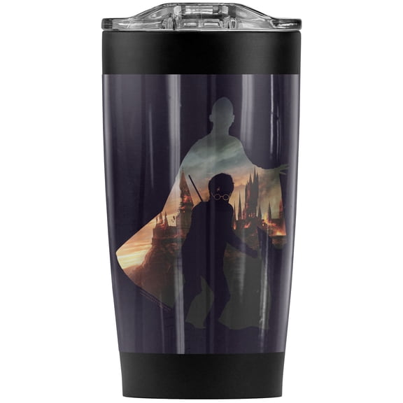 Harry Potter Voldemort Looms Stainless Steel Tumbler 20 oz Coffee Travel Mug/Cup, Vacuum Insulated & Double Wall with Leakproof Sliding Lid | Great for Hot Drinks and Cold Beverages