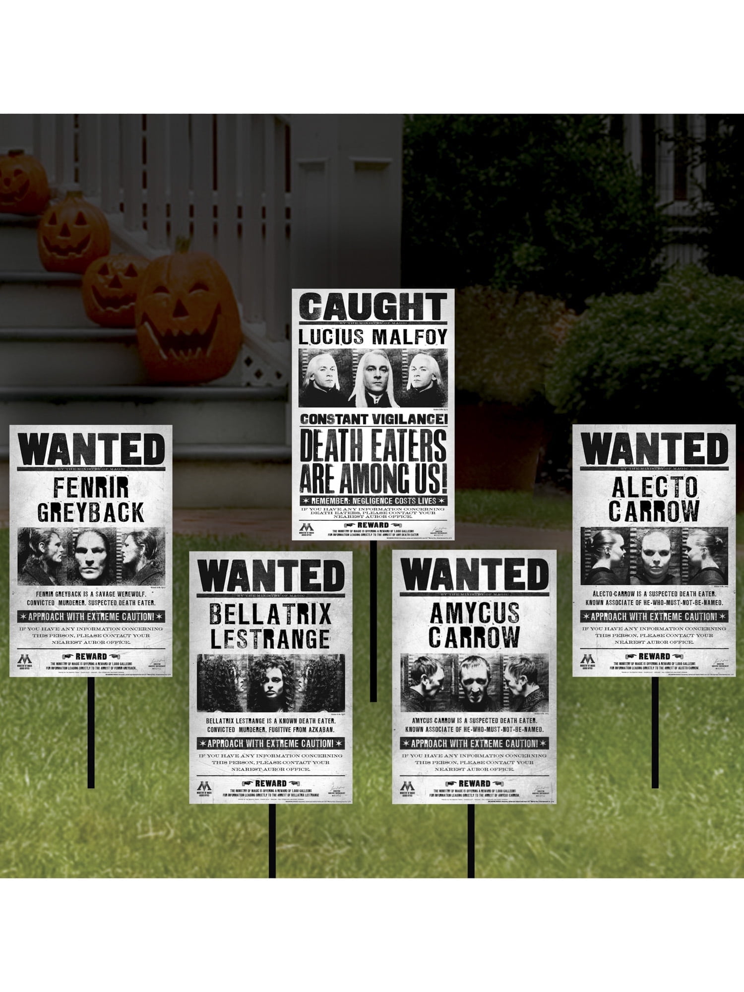 NA Harry Potter Harry Potter Wanted Signs Lawn Decor