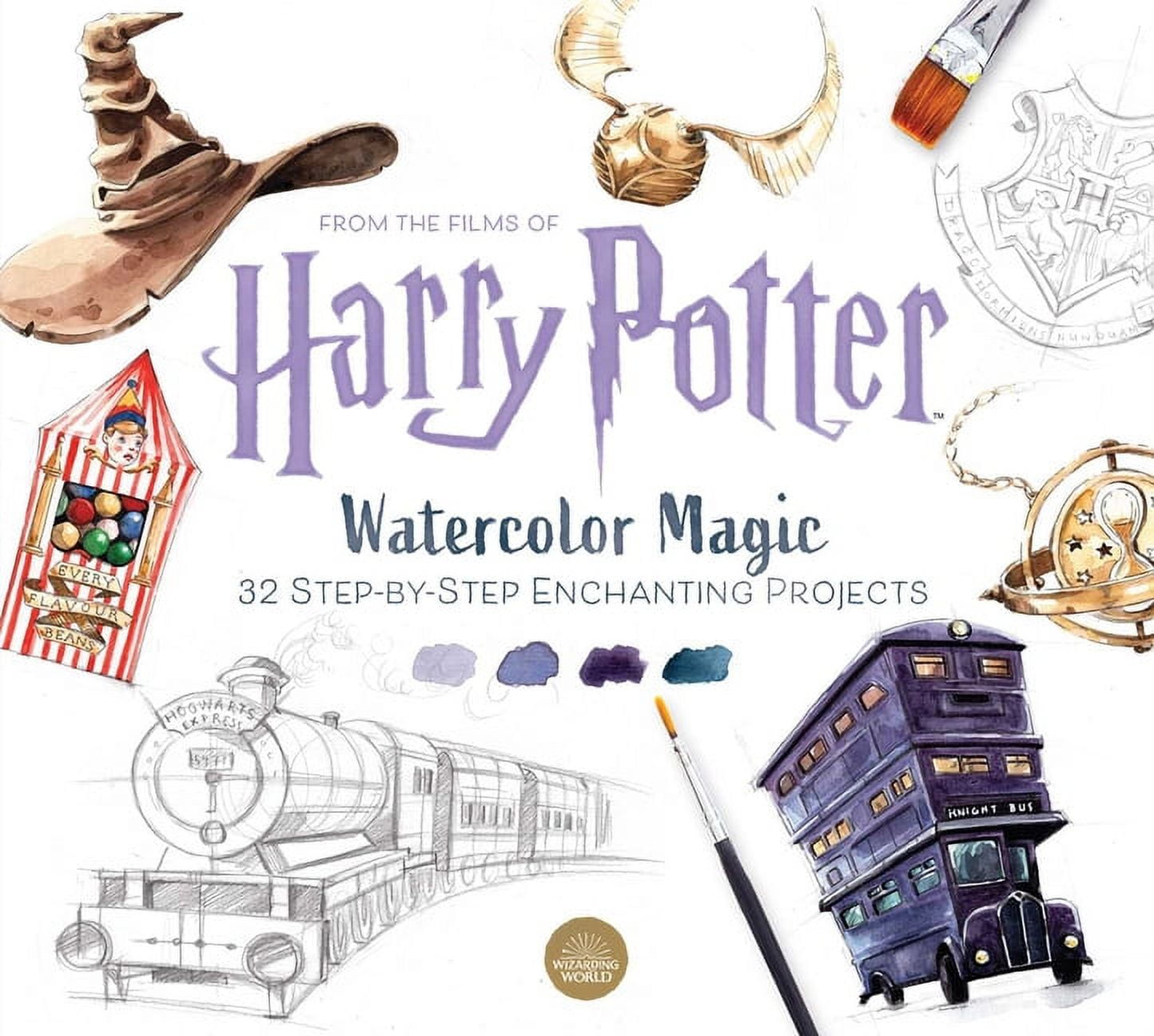 Harry Potter Watercolor Magic : 32 Step-by-Step Enchanting Projects (Harry  Potter Crafts, Gifts for Harry Potter Fans) (Paperback) 